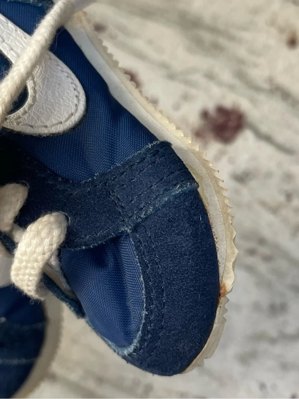 Vintage 1983 NIKE TYRO Running Shoes Baby Toddler Sz 2.5 NYLON SUEDE 830305